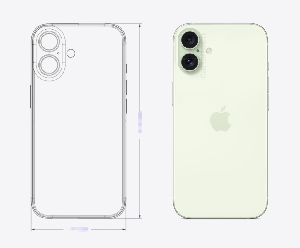 Design do iPhone 16, em vazamentos