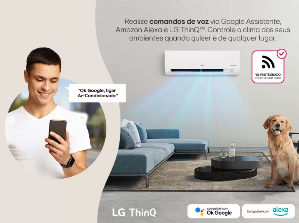Linha LG ThinQ traz comandos de voz e AI para linha de produtos da marca - Imagem: Reprodução LG