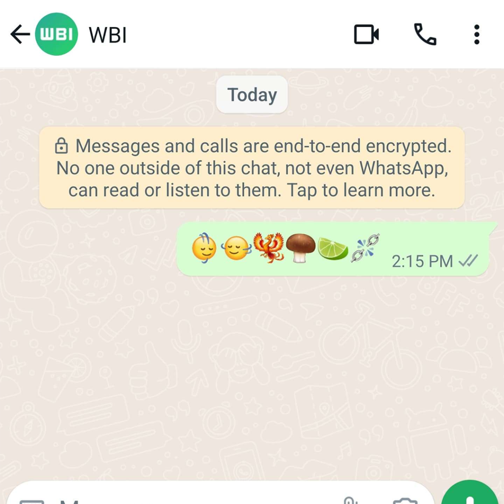 Novos emojis do WhatsApp no Android