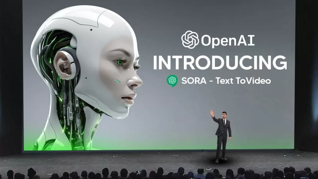 OpenAI cria Sora, IA para transformar textos em vídeos.