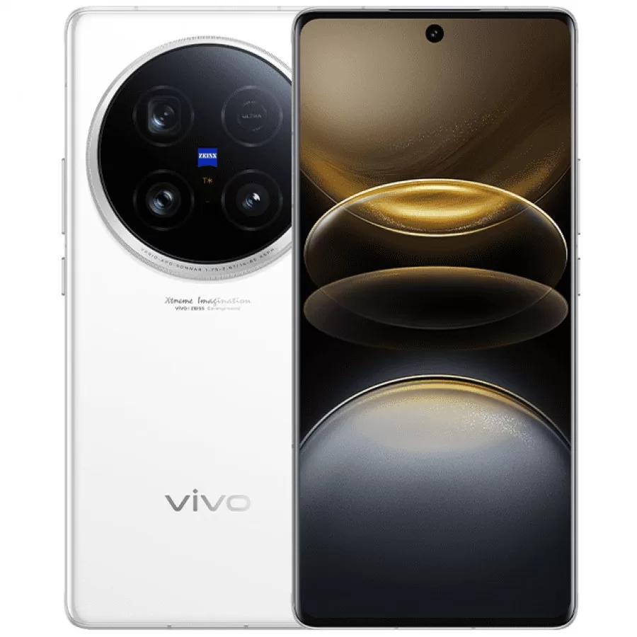 Vivo X100 Ultra, na cor branco.