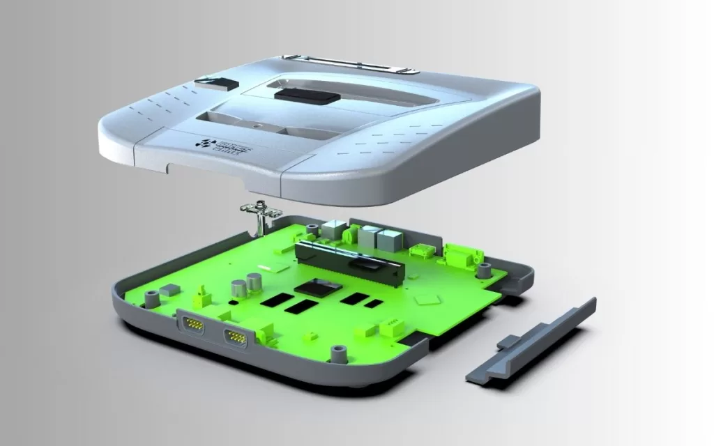 Construção do console. Imagem: Reprodução/GF1 Neptune