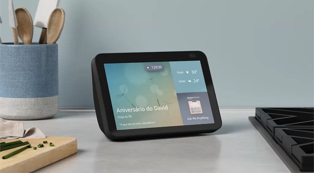 Aproveite o desconto na Echo Show 8 de segunda geração!