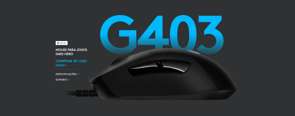 Compre o Mouse Gamer Logitech G403 HERO com desconto aqui!