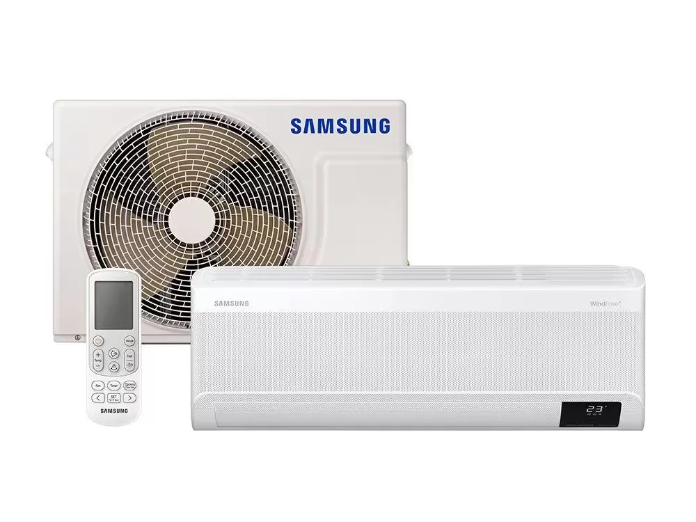 Compre aqui o Ar Condicionado Split Inverter Samsung WindFree PowerVolt Frio 12000 BTUs Bivolt com desconto clicando no link!