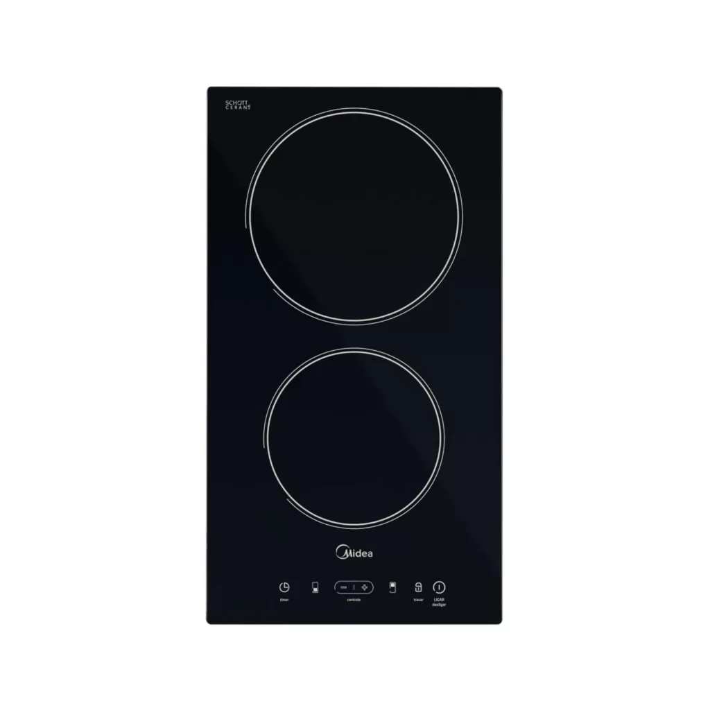  Cooktop Elétrico Midea Vitrocerâmico 2 Bocas com desconto